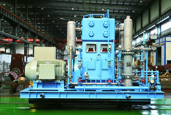 Skid-monunted Compressor Air Separation Plant ZW-3.3/165 ZW-57/30 Vertical ,two row,four stage casting steel blue colour
