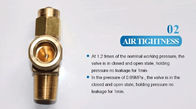QF -2D Gas Cylinder Valve Oxygen Machine Parts 4mm Diameter 15mpa Working Pressure