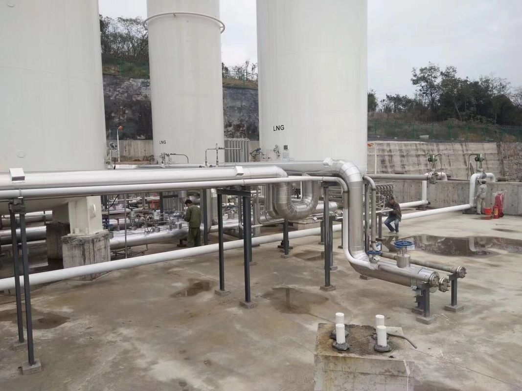Skid Mounted LNG Vaporizer 0.8-100MPa Steel 10-6000nm3 / H Flow Low Consumption