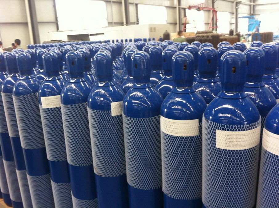 Steel Seal High Pressure 10L / 15L / 20L Compressed Gas Cylinder For High Purity Gas