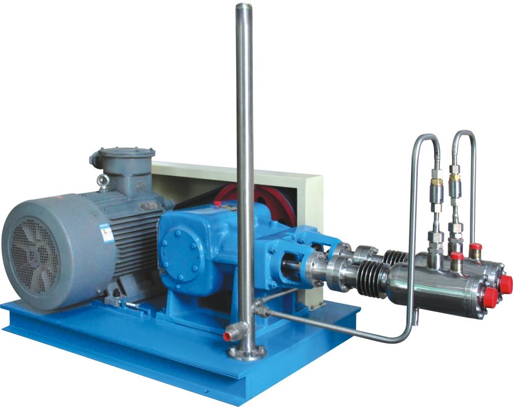 Steel Blue Color High Efficiency Automatic Cryogenic Liquid Pump For L-CNG Cylinders Filling
