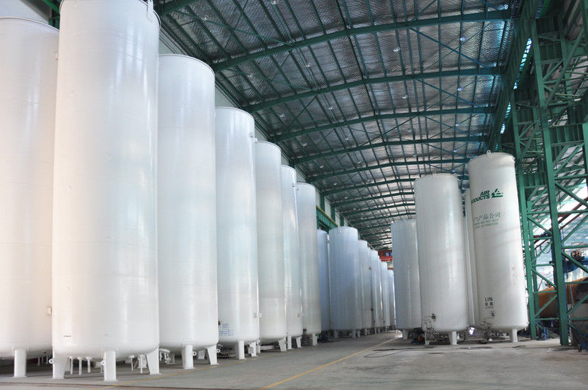 Vacuum Powder Insulated Storage Tank , LC2H4 / LH2 / LOX Storage Tank